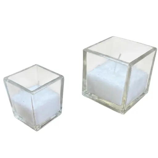 Set velas cubo dos tamaños